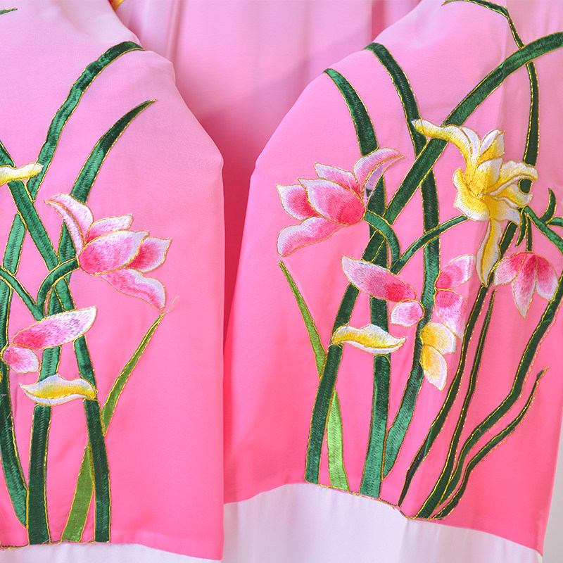 新品戏服男款小生水仙o花绣花戏曲演出服黄梅戏越剧新款剧团团体