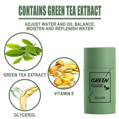 新品Clean Face Mask Beauty Skin Green Tea Clean Face MZask S
