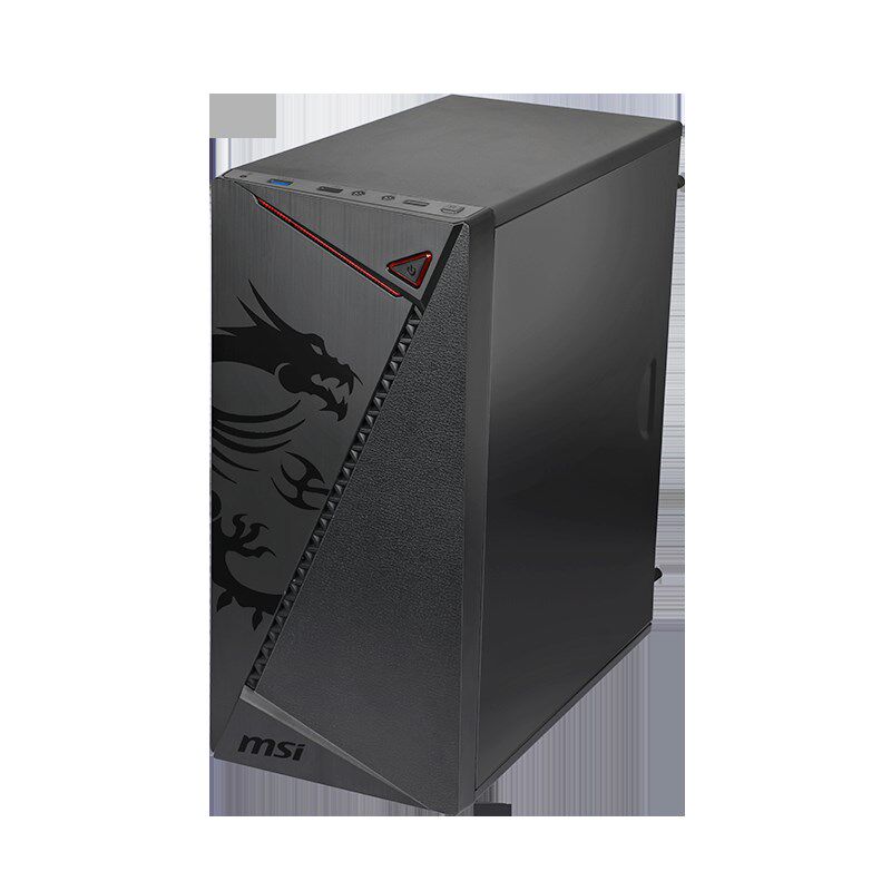 速发微星(MSI)M300龙纹盾机箱支持M-AFTX/ITX小主板拉丝面板电脑D