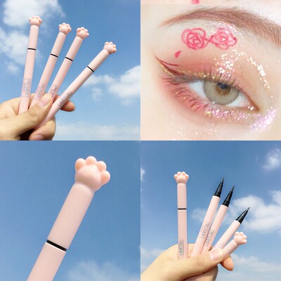 极速1Pcs Black jLiquid Eyeliner Makeup Pen Waterproof Long-l