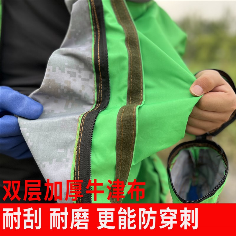 极速充气马蜂服防蜂服全套透气C加厚蜂衣抓胡蜂虎头蜂红娘衣服