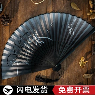 极速扇子古风防身暗器o豪横扇子刀舞蹈扇中系风男女式男生学生汉