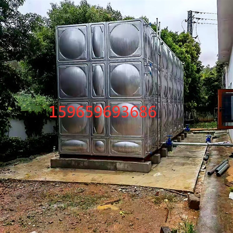 极速304不锈钢水箱方形定制1-500立方泵房一体地埋W热镀锌钢板消