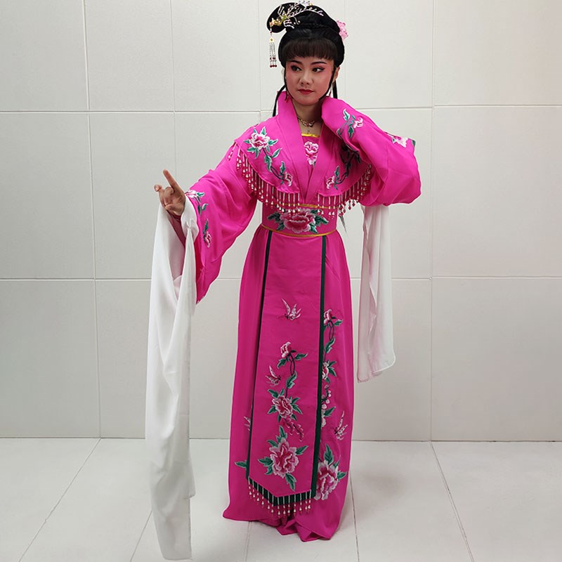 新品戏剧戏曲越剧花旦q戏服新款服装大牡丹小姐绣花多色款表演出