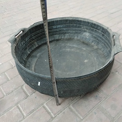 极速轮胎皮盆建筑灰盆工s地拌料橡胶盆汽车维修轮胎试水工厂用试