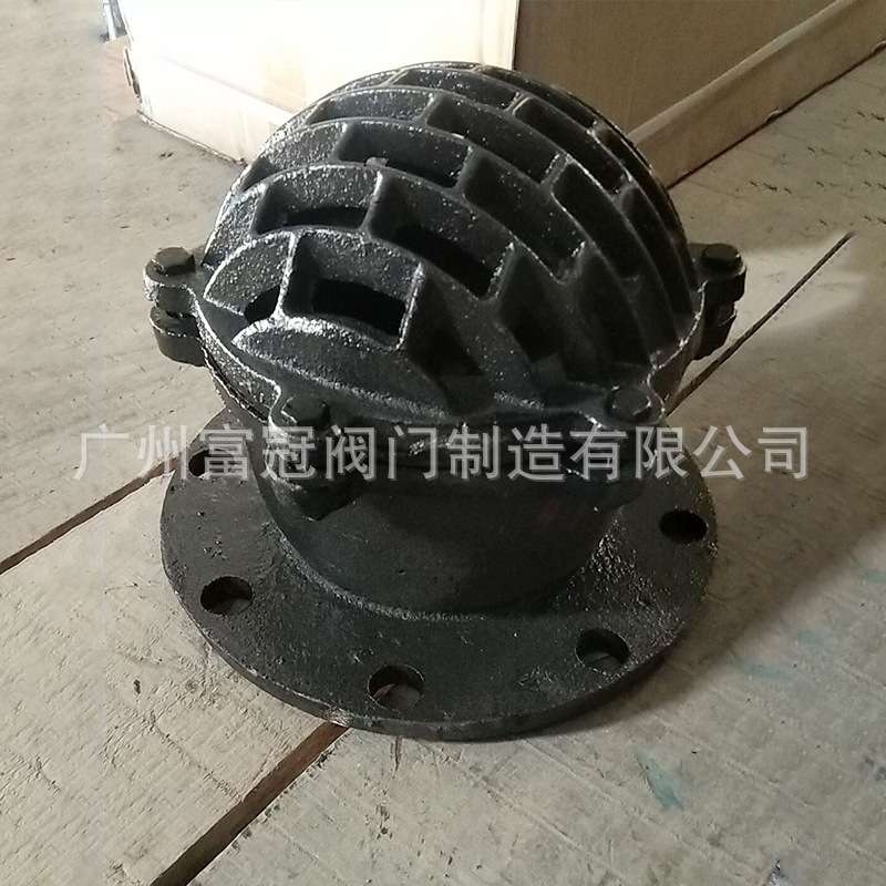 H42X-2.5铸铁法兰底阀 抽水底污水处理底阀 水泵底阀单向阀DN100
