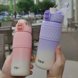 TKK新款316不锈钢保温保冷杯户外运动便携水杯学生上学用补水杯子