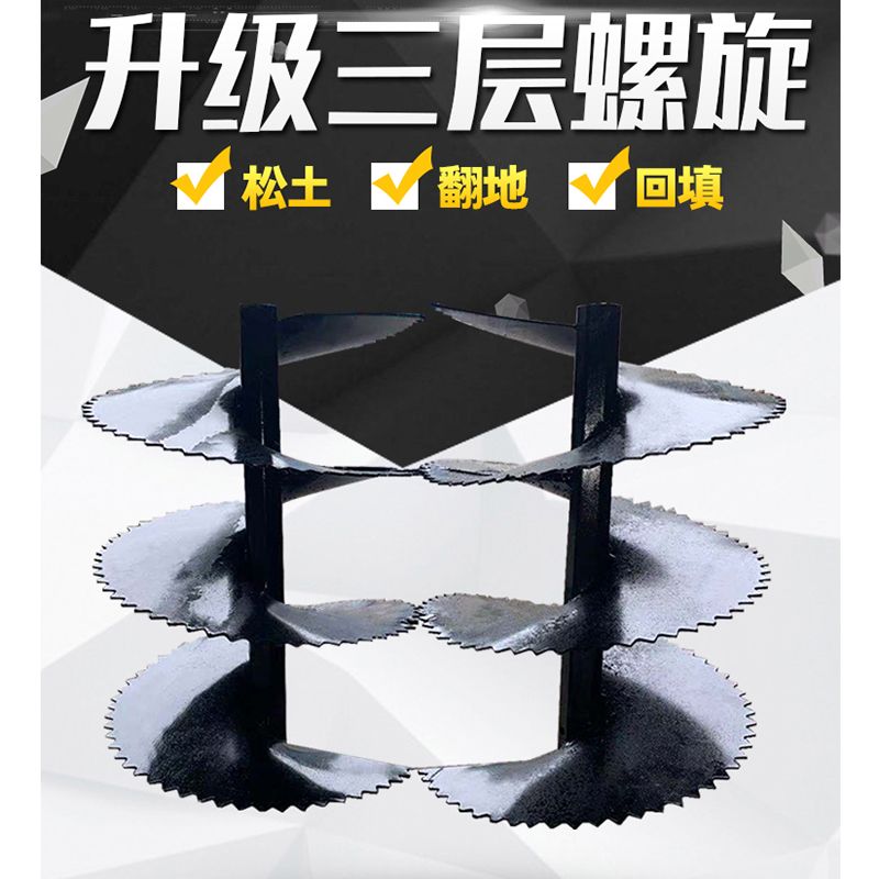 微耕机外起垄器螺旋回填刀起垄器微耕机配件大全挖沟神器开沟新款图片