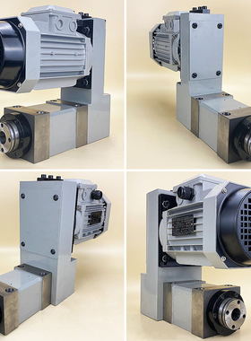 极速镗铣钻磨机床动力头2号BT30 zER25 ER32 莫氏MT3型主轴头电机
