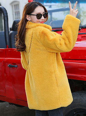 极速Winter Women High Quality FauDx Rabbit Fur Coat Luxury F