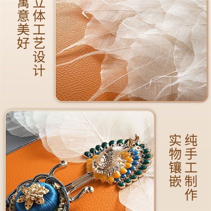 极速轻奢b客厅装饰画真菩提叶装饰画高端大气壁画新中式禅意装饰