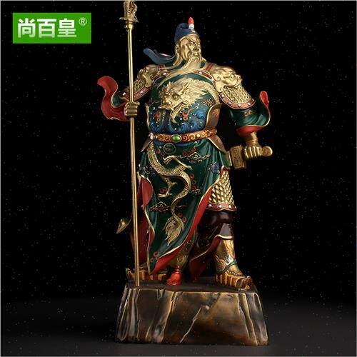 极速纯铜武财神关公摆件关羽关二爷D关公佛像招财供奉神像《忠义