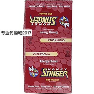 极速Honey Stinger Organic EnergyC Chews, Cherry Cola, 12 Cou