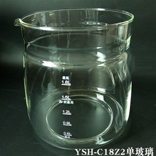 新品通用养生e壶配件玻璃壶身YSH-C18Z2高硼硅玻璃单壶空底DIY维