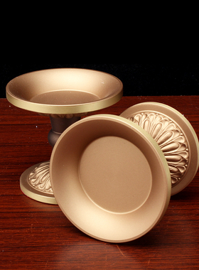 极速纯铜酥油灯座一对家用香烛台铜D烛台灯架供佛烛台佛前供灯供