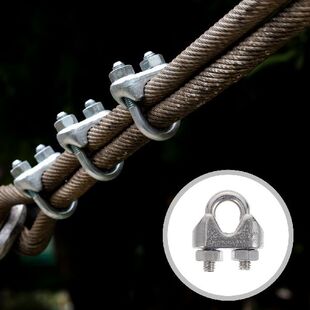 新品Wire Rope Cable Clamps Clips CGlamp Steel U Bolt Clip