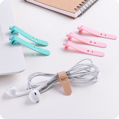 极速Wholesale 4PCS Siliconwe Cable Winder Earphone Data Line