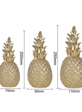 极速Noardic Modern Home Decor Pineapple Ornat Synthetic Resi