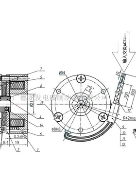 极速JEB02-1.5N.M AC220V 电磁失电制动器微型电机刹车.小型电机