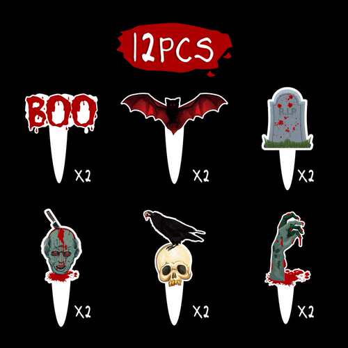 新品New Halloween Party Decoration HALHLOWEEN Flag Tableware
