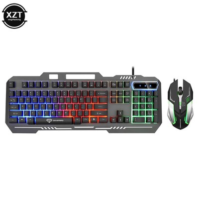 极速New Multicolor Backlit Game Keyboard 1N04 Key Metal Mech
