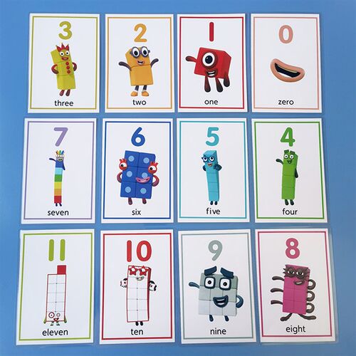 极速数字积木Numberblocks英文F数学启蒙卡片动画片教具趣味桌游