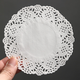 新品吸油纸厨房油炸食品花底w纸烘焙纸蛋糕花边纸披萨小吃垫纸圆