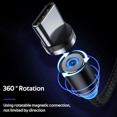 极速DIXSG 5/1Pcs 360Rotation Magnetic Tips For MobVile Phone