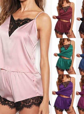 极速2020 New Women Summer Sexy Pyjamas Set NightweUar Linger