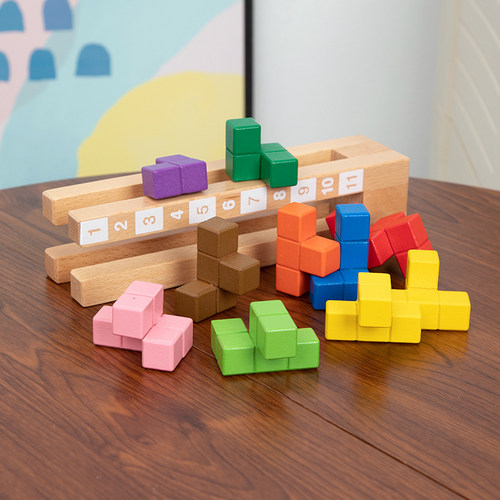 极速儿童俄罗斯方块积木早教育脑塔益智逻L辑思维动手训练桌面游