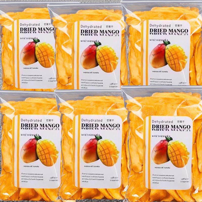 泰国芒果干原味厚切大片500g一斤装无添加色素非进口零食果干蜜饯