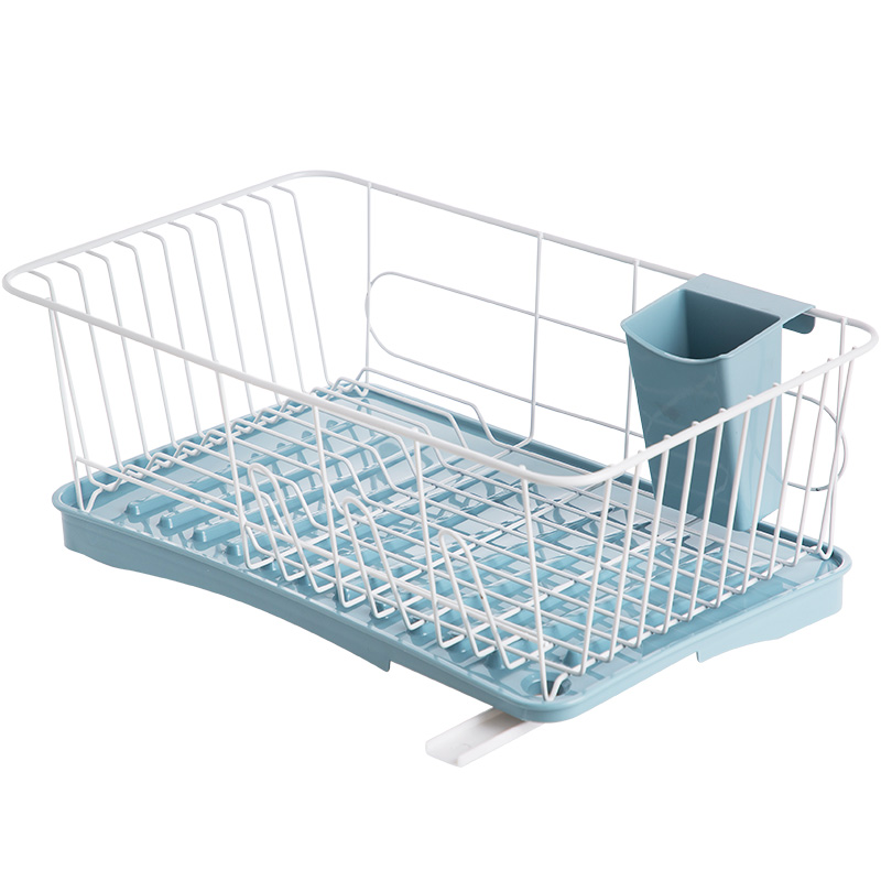 厨房沥水架 放碗架双层碗碟架装碗筷收纳盒家用晾碗收纳篮置物架