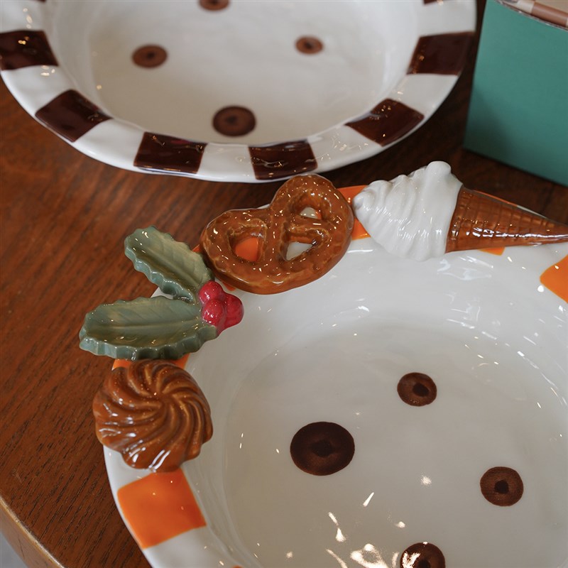 Endless stars 韩国ins釉下彩陶瓷盘子菜盘手作饼X干餐具家用可爱