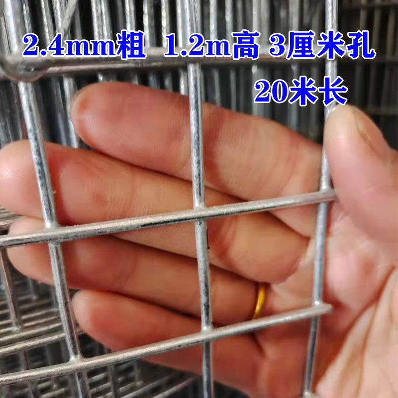 镀锌铁丝网围栏养鸡网铁网格网户外钢丝网栅栏围网小孔加粗防护网