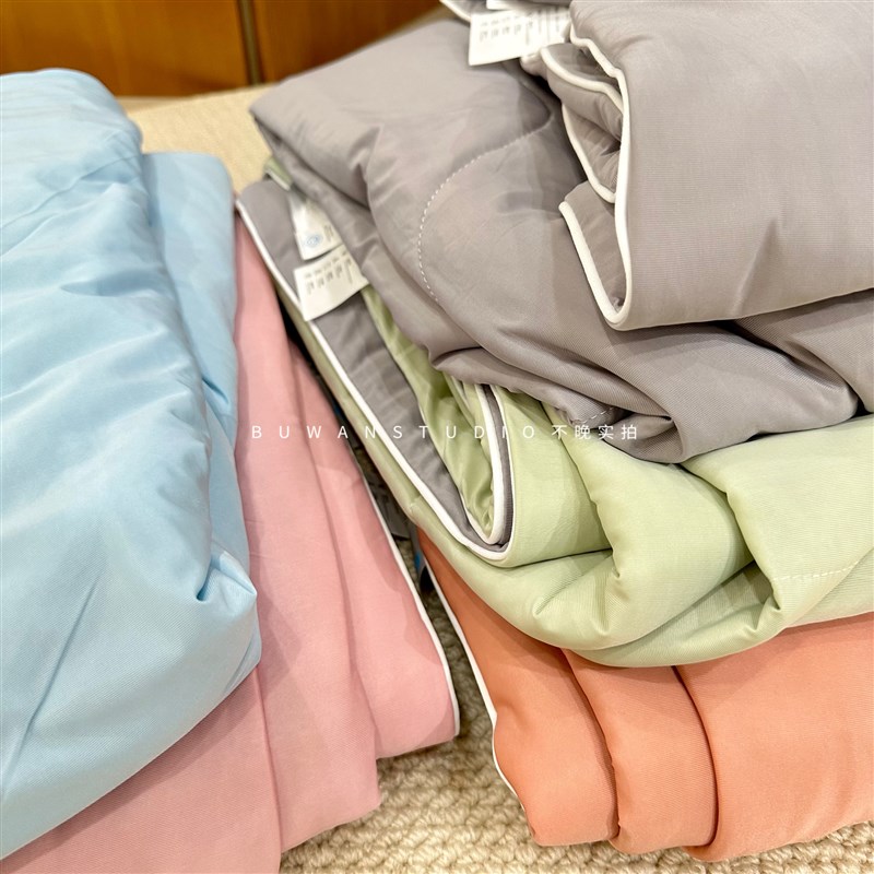 不走弯路无限回购凉感A类可机洗夏H凉被冰激凌配色撞色丝滑舒服