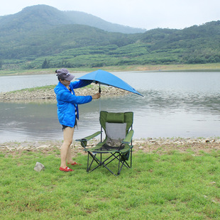遮阳躺椅  休闲折叠躺椅 沙滩伞椅 遮阳钓鱼躺椅 剧组椅 户外伞椅