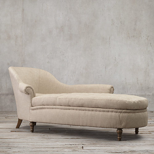 美式亚麻布艺贵妃椅欧式贵妃榻客厅卧室躺椅小户型懒人沙发美人榻