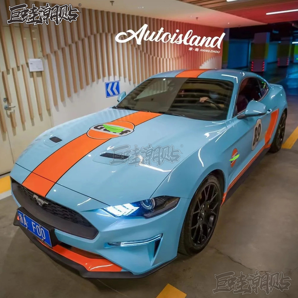 适用于野马mustang海湾石油贴纸
