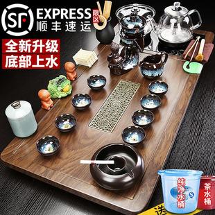 全自动一体烧水壶陶瓷功夫茶具家用轻奢办公室泡茶台 琨德茶盘套装