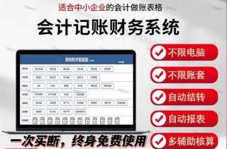 会计记账excel财务软件报表格手工帐代理企业会计单机版做账系统