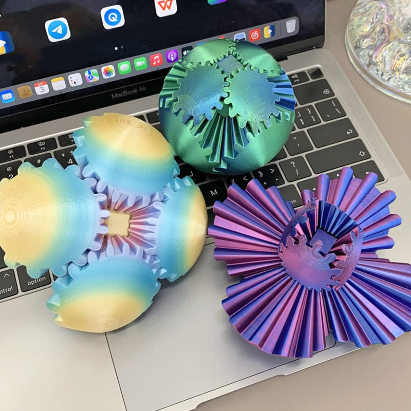 3D打印解压创意齿轮球指尖球形立体魔方旋转空间无限几何儿童玩具,玩具/童车/益智/积木/模型,创意/整蛊玩具,淘宝优惠券,粉丝福利购,淘宝优惠卷