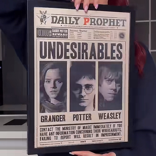 创意画框哈利波特3d动漫立体画海报渐变立体海报新家装饰送朋友