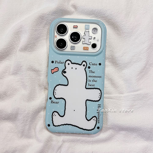 适用于iPhone可爱小熊手机壳