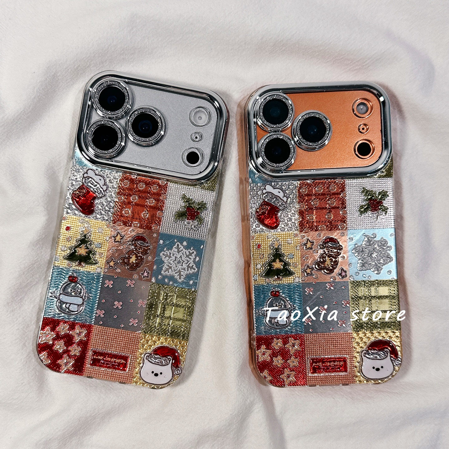 冬日格纹立体圣诞西高地适用苹果17手机壳iphone17promax保护套16Pro硅胶15/14高级感13新款全包防摔女软超火,3C数码配件,手机保护套/壳,淘宝优惠券,粉丝福利购,淘宝优惠卷