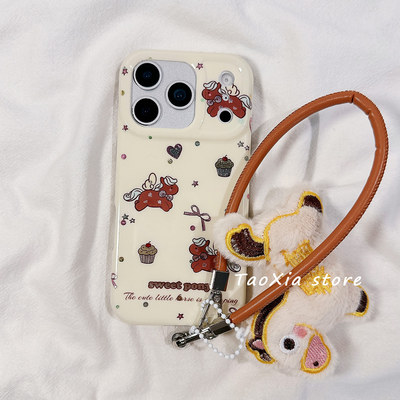 新年小马手机壳适用苹果