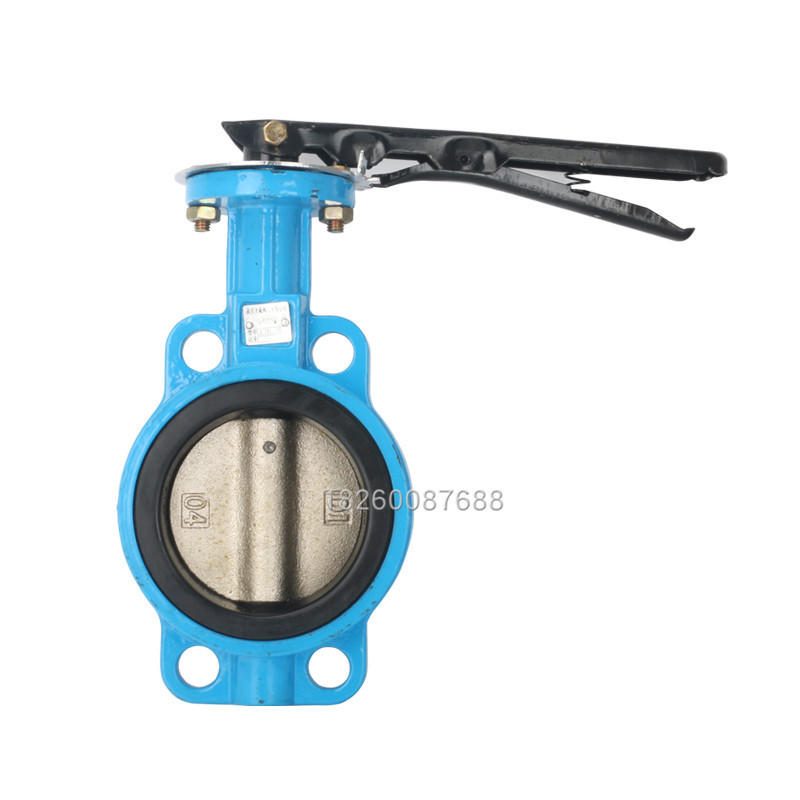 D71X-16 手柄蝶阀 对夹蝶阀 手动对夹式蝶阀 DN50-DN200