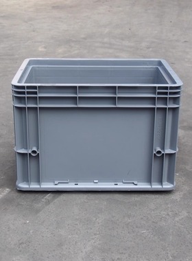 塑料eu箱灰色加厚物流欧标中转箱pe料汽配工具仓库仓储运输周转箱