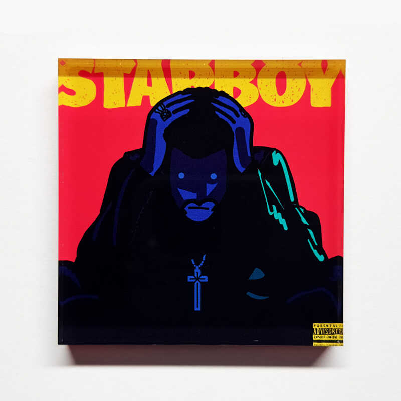 波普宇宙原创设计Theweeknd威肯盆栽嘻哈R&B音乐专辑亚克力冰箱贴