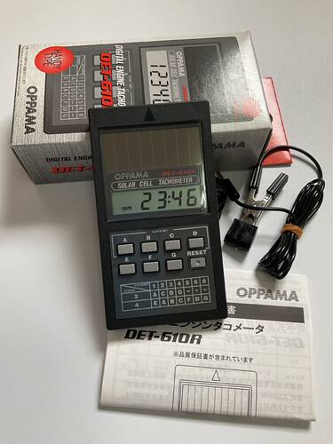现货 OPPAMA汽油发动机转速表 DET-610R 引擎转速表