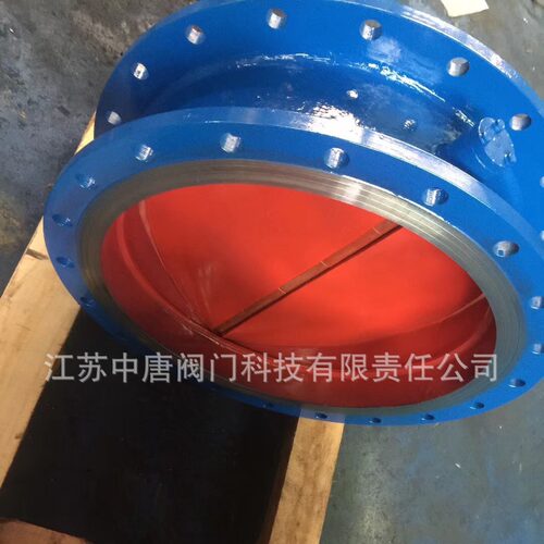 H46W-6C烟道法兰止回阀 蝶型双瓣旋启式止回阀 法兰连接 铸钢材质